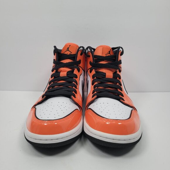 Air Jordan 1 Mid SE Men's Turf Orange/Black White Sneakers DD6834-802 US Sz 8.5 - Picture 5 of 10